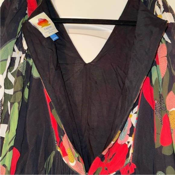 Farm Rio by Anthropologie Floral Long Sleeve Maxi Dress size small - Picture 7 of 10